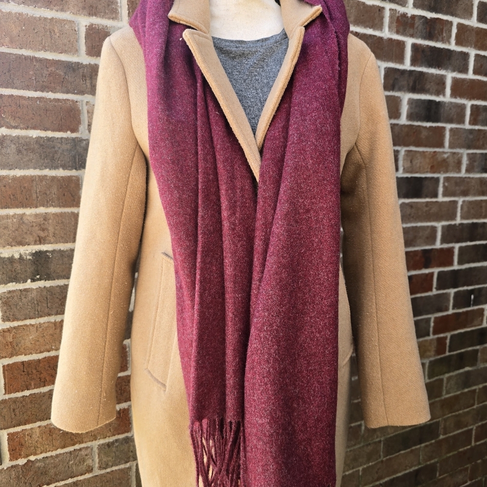Liz Claiborne Burgundy Scarf